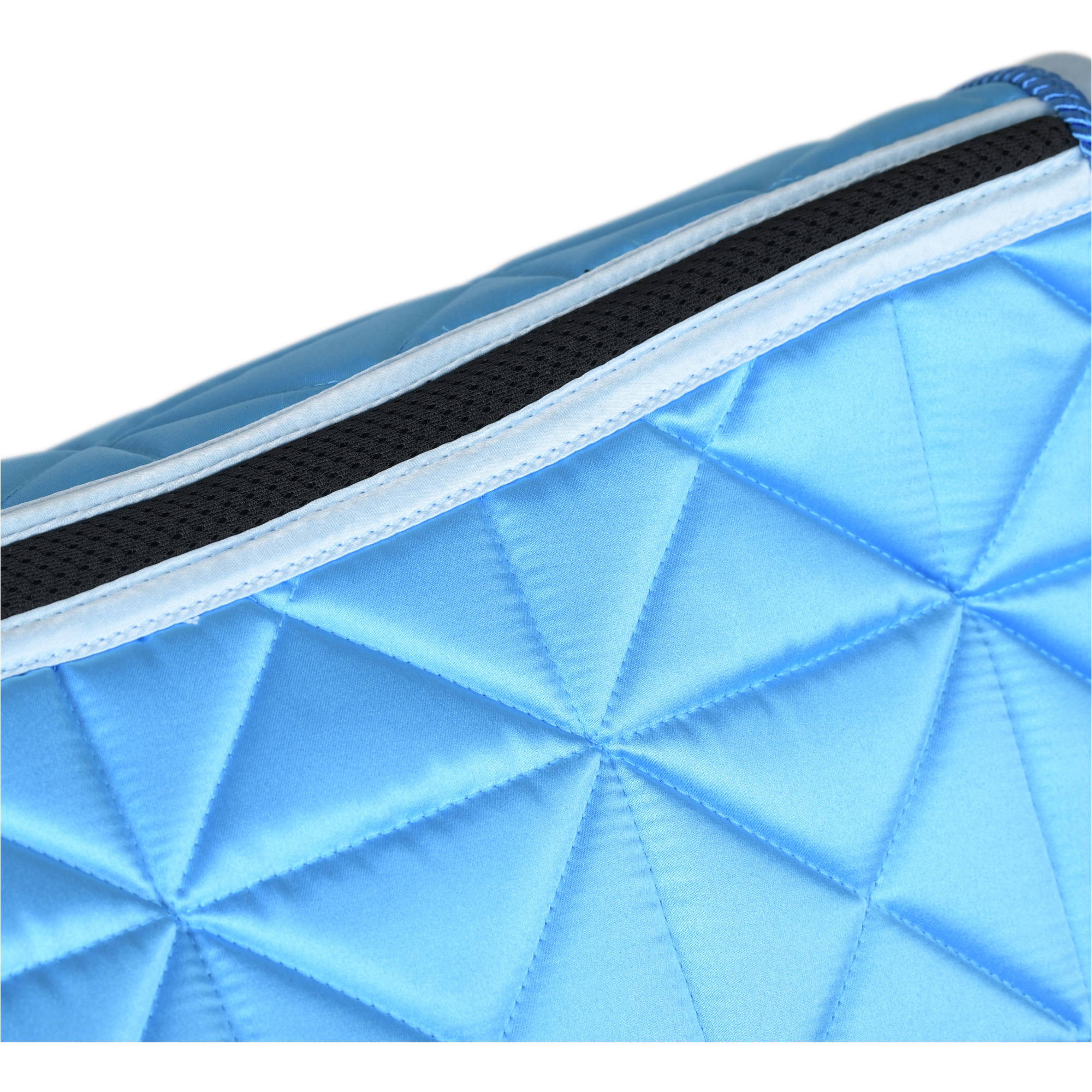 2026 WeatherBeeta Satin Luxe Air-Tec Dressage Saddle Pad 1030348011 - Bright Blue